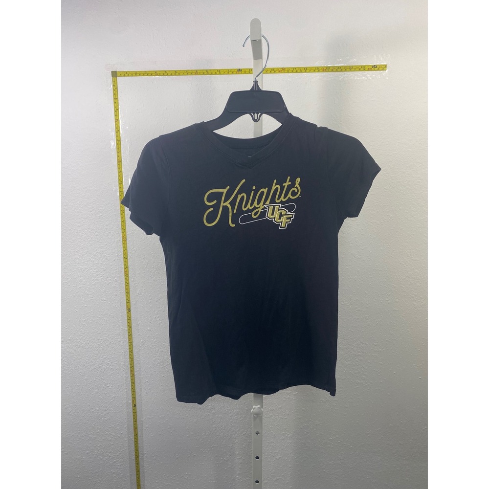 UCF Knights Rivalry Threads Girls XL 14/16 Black V-Neck Graphic T-Shirt NCAA‎